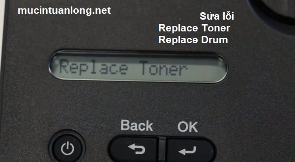 MÁY IN BROTHER BÁO LỖI REPLACE TONER CẦN THAY THẾ HỘP MỰC MỚI